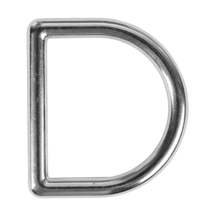 25 mm / 1 inch D Ring in Nickel Finish