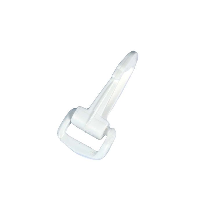 3/4 Inch Plastic Swivel Snap Hook White - Strapworks