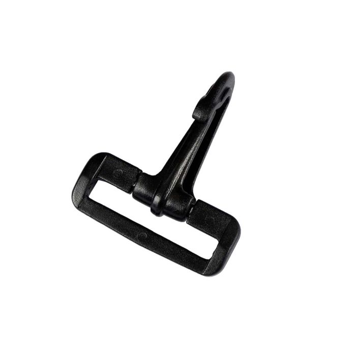 Strapworks 1 Inch Plastic Swivel Snap Hooks - Black Heavy Duty