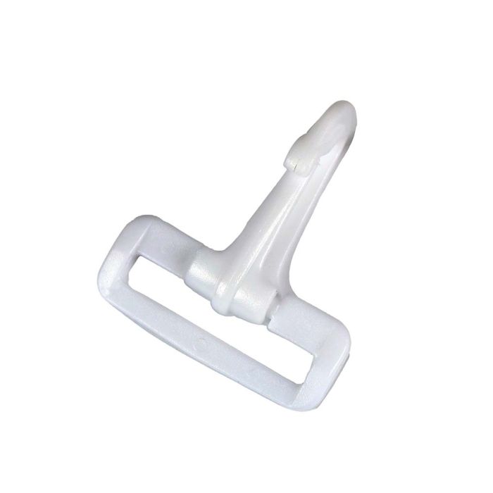 1 1/2 Inch Plastic Swivel Snap Hook White - Strapworks