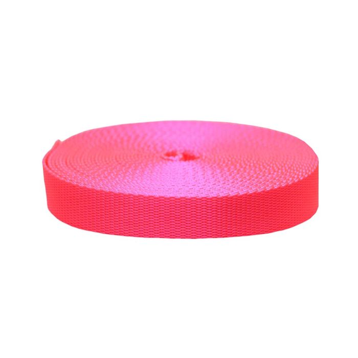 Buy 1 Inch Hot Pink Climbing Spec Tubular Nylon Webbing Online