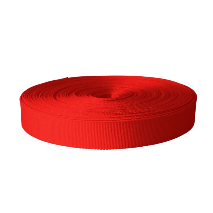 1 Inch Polyester Ribbon Red - Strapworks
