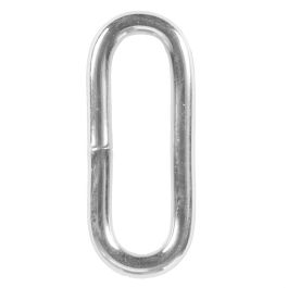 Black Plated Metal Oval Carabiner - Strapworks