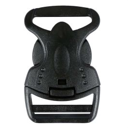 1 1/2 Inch Plastic Child Safe Side Release Buckle Single Adjust Black ...