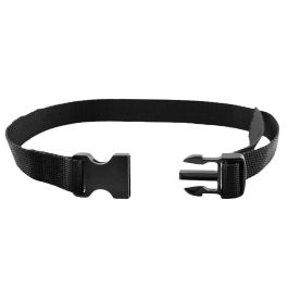 1.25 Inch Elastic Stretch Belt with Side-Release Buckle and Adjustable  Strap Length, for Men and Women (Black, Regular)