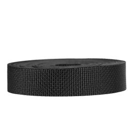 1 Inch Lightweight Polypropylene Black - Strapworks