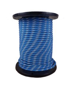 1/2 Inch Kernmantle Rope - Blue with White Tracer