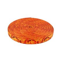 1 Inch Autumn Leaves Picture Quality Polyester Webbing