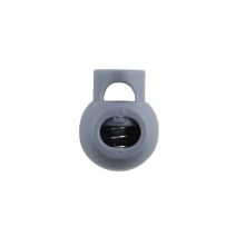 Gray Ball Style Plastic Cord Lock