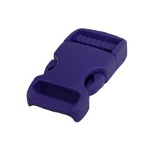 3/4 Inch Plastic Side Release Buckle Single Adjust Purple