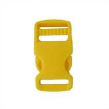 1 Inch Plastic Single Adjust Side Release Buckle Yellow