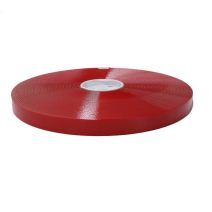 25 Foot Roll of 1 Inch BioThane Coated Webbing -  Light Red Translucent
