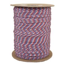 1/8 Inch Parachute Cord - Red, White, & Blue