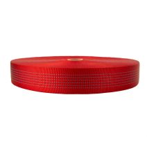 2 Inch Tubular Nylon Webbing Red With Tracer