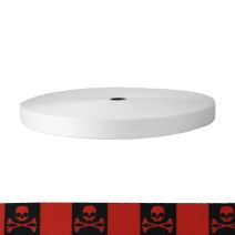 1 Inch Picture Quality Polyester Webbing Jolly Roger Red