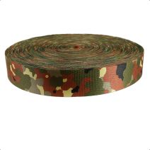 2 Inch Picture Quality Polyester Webbing Camouflage Flecktarn