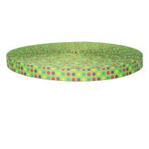 3/4 Inch Picture Quality Polyester Webbing Candy Dots