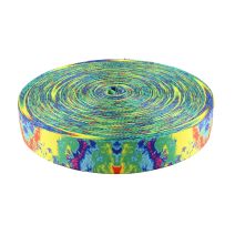 1-1/2 Inch Picture Quality Polyester Webbing Psychadelia