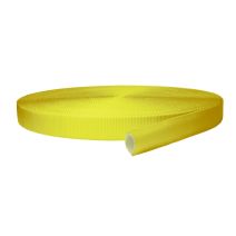 1 Inch Tubular Polyester Webbing  Yellow