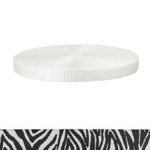 1 Inch Tubular Polyester Webbing  Zebra