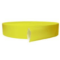2 Inch Tubular Polyester Webbing  Yellow