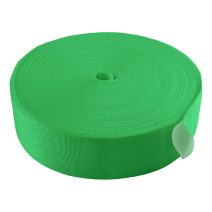 2 1/3 Inch Tubular Polyester Webbing  Green