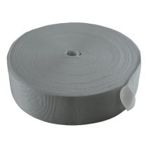 2 1/3 Inch Tubular Polyester Webbing  Gray