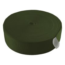 2 1/3 Inch Tubular Polyester Webbing  Olive Drab