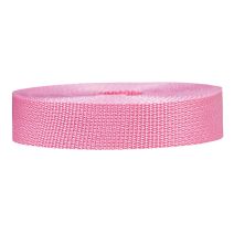 1 Inch Lightweight Polypropylene Webbing Pink