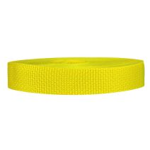 3/4 Inch Lightweight Polypropylene Webbing Yellow