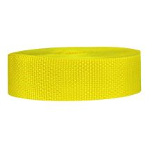 1-1/2 Inch Lightweight Polypropylene Webbing Yellow