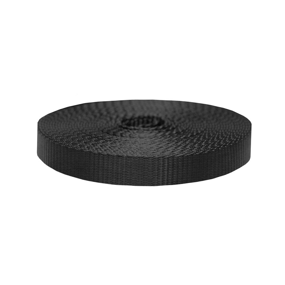 Image of 1 Inch Flat Nylon Black